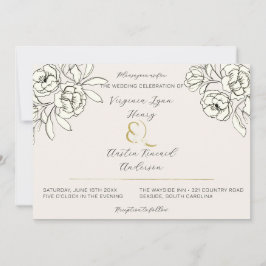 Invitation Moody Smoked Gold Ampersand
