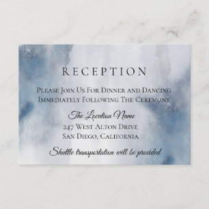 Invitation Moody Watercolor Laver Réception de mariage