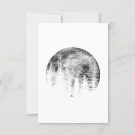 Invitation Moon over the forest