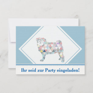 Invitation Mops Einladungen