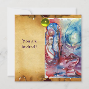 Invitation MORGANA , gemme de parchemin