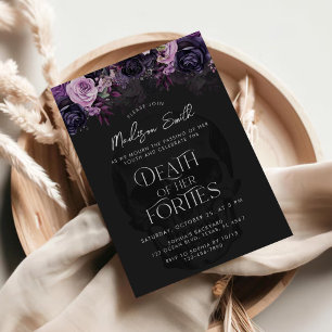 Invitation Mort de ses Quarantes Fête d'anniversaire 50 ans