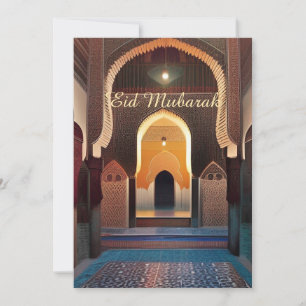 Invitation mosaïque marocaine mosquée art géométrique Eid Mub