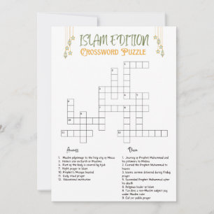 Invitation Mot-quiz de l'édition Islam Chapitre I