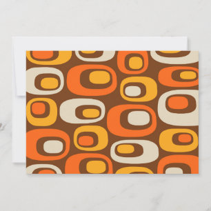 Invitation Motif Abstrait Moderne du Milieu du Siècle