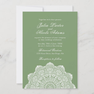 Invitation Motif artistique moderne de style mandala de maria