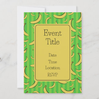 Invitation motif banane