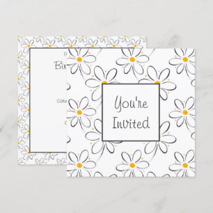Invitation Motif blanc