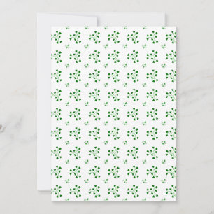 Invitation Motif Cercles Shamrock verts