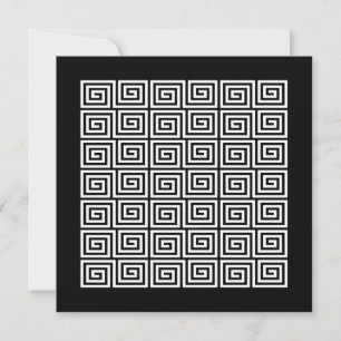 Invitation Motif clé grec