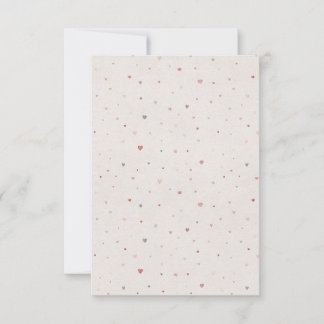 Invitation Motif Cœur Minimaliste