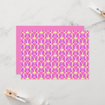 Motif de bloc géométrique pixelisé rose pastel vio