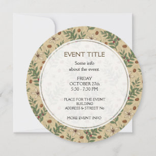 Invitation Motif de café