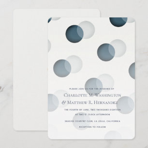 Invitation Motif de données gris de la marine moderne Faire-p