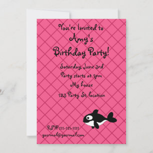 Invitation Motif de grille nommé personnalisé de rose