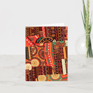 Invitation Motif de la tribu Afrocentrique Kente