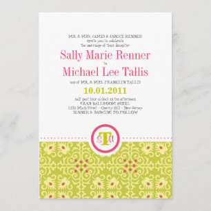 Invitation Motif de mosaïque Abstraite