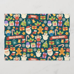 Invitation Motif de Noël élégant - Conception Joyeux Noël