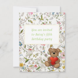 Invitation Motif de papier peint floral