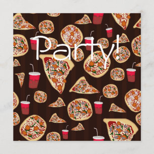 Invitation Motif de pizza