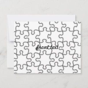 Invitation Motif de puzzle (Ajouter Votre Image)
