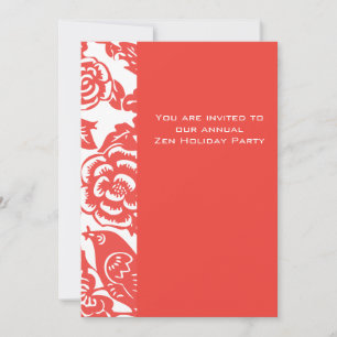 Invitation Motif de Red Ming Vase