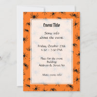 Motif de silhouettes d'araignées