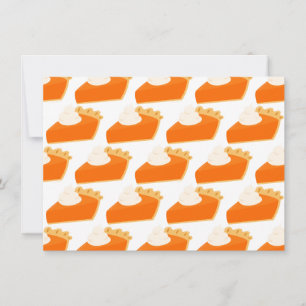 Invitation Motif de tarte à la citrouille
