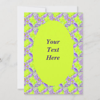 Invitation Motif de tissage Art Nouveau personnali