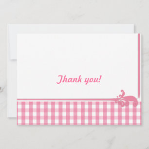 Invitation Motif de vérification En vichy rose