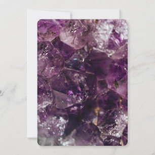 Invitation Motif d'énergie en quartz de cristal Amethyst viol