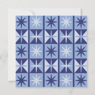 Invitation Motif en forme d'étoile du milieu du siècle modern