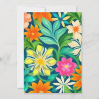 Motif floral coloré