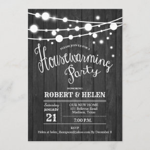 Invitation Motif gris de la fête du réchauffement climatique