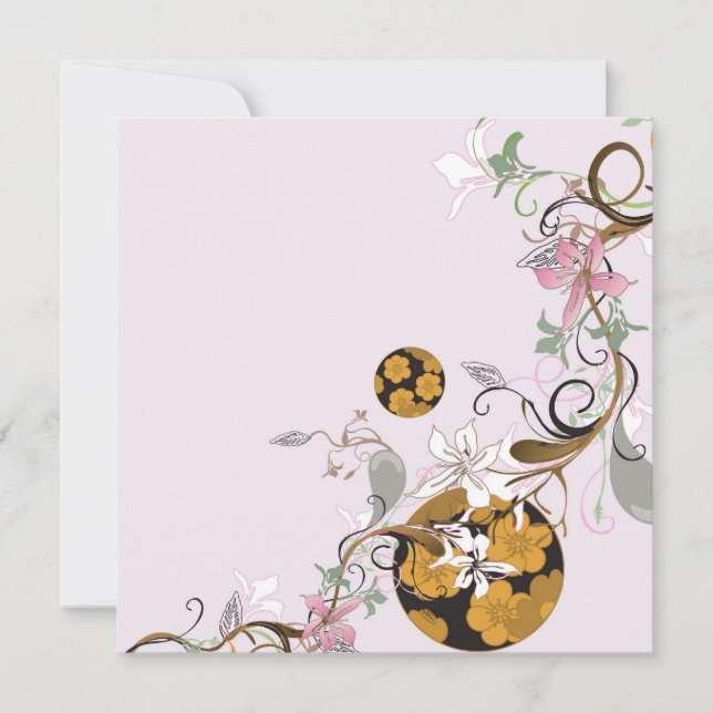 Invitation motif japonaise (Devant)