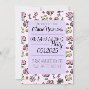 Invitation Motif mignon de neurosciences