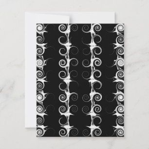 Invitation Motif noir et blanc