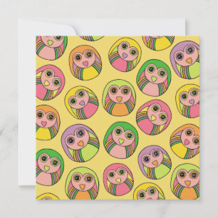 Invitation Motif Rainbow de la fête d'anniversaire