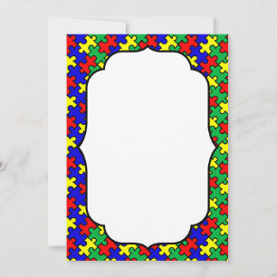 Invitation Motif sans couture de puzzle