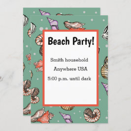 Invitation Motif Seashell
