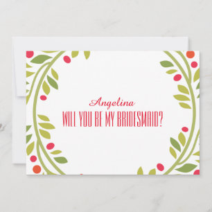 Invitation Motif Swirl Serez-vous ma demoiselle d'honneur ?