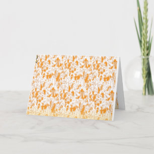 Invitation Motif textile présentant un motif vibrant orange e