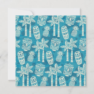 Invitation Motif Tiki moderne du milieu du siècle rétro