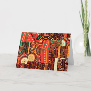 Invitation Motif tribal Afrocentrique Kente