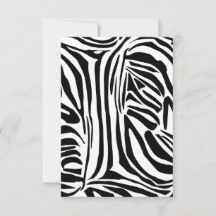 Invitation Motif zèbre