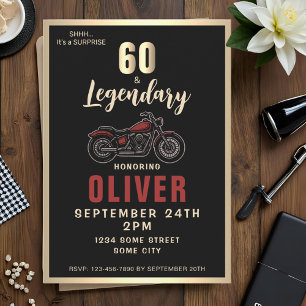 Invitation Moto Ancienne Fête de la moto pour les 60 ans