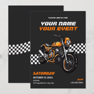 Invitation Moto classique