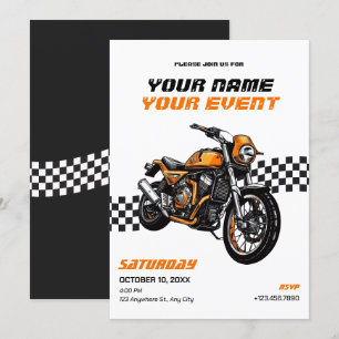 Invitation Moto classique