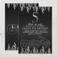 Moto en cuir noir en argent 5 5e anniversaire