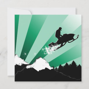 Invitation motoneige : piste en poudre pthalo
